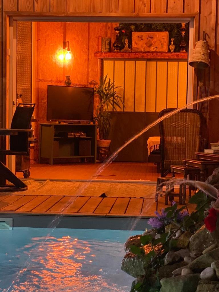 Chalet Atypique Vue Piscine Chauffee Gujan-Mestras Eksteriør billede